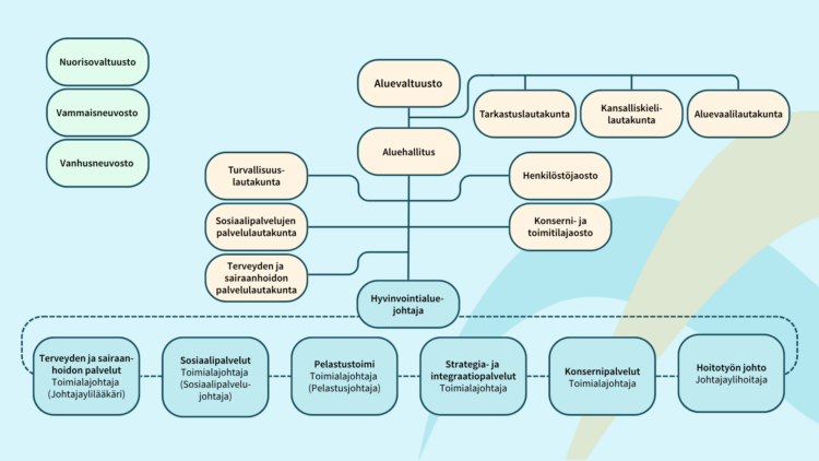 Hyvinvointialueen organisaatiokuva